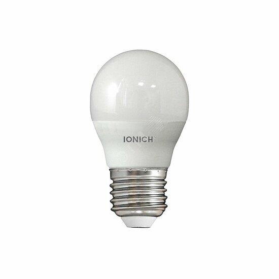 Фото №2 Лампа светодиодная LED 6w 4000К, E27, 540Лм, матовая, шар IONICH (1542)