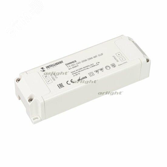 Фото №2 Диммер TY-101-24V-30W-DIM-WF-SUF (230V, WIFI, 433MHz, 1х1.25A) (IARL, Пластик) (032511)