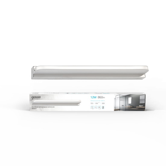 Фото №4 Светильник светодиодный настенный ДПБ-12 Вт 780 Лм 200-240 В 520 мм LED акцентный BR004 Venera Gauss (BR004)