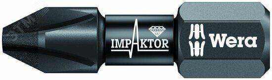 Фото №2 Бита ударная 851/1 IMP DC Impaktor PH алмазное покрытие хвостовик 1/4 C 6.3 PH 1 x 25 мм (WE-057615)