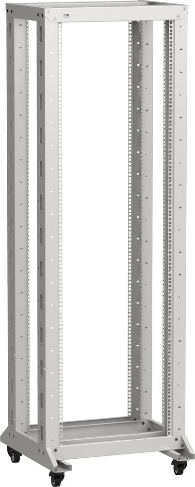 Фото №2 Стойка двухрамная на роликах ITK LINEA F 33U 600х600мм серая (LF35-33U66-2RM) (LF35-33U66-2RM)