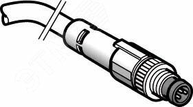 Фото №5 Разъем кабельный М8 05м (XZCP2737L05)