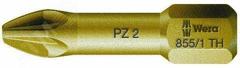 Фото №2 Бита торсионная 855/1 TH PZ экстратвердые хвостовик 1/4 C 6.3 PZ 1 x 25 мм (WE-056910)