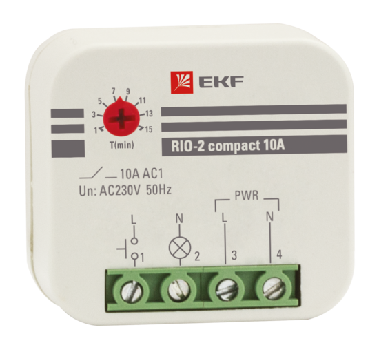 Фото №2 Реле импульсное RIO-2 compact 10А PROxima (rio-2k-10)