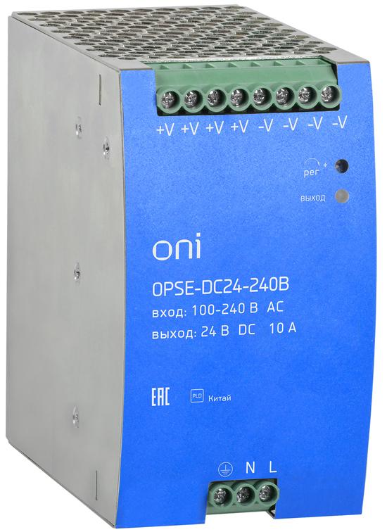 Фото №2 Блок питания OPSE 220В AC/24В DC 240Вт ONI (OPSE-DC24-240B)