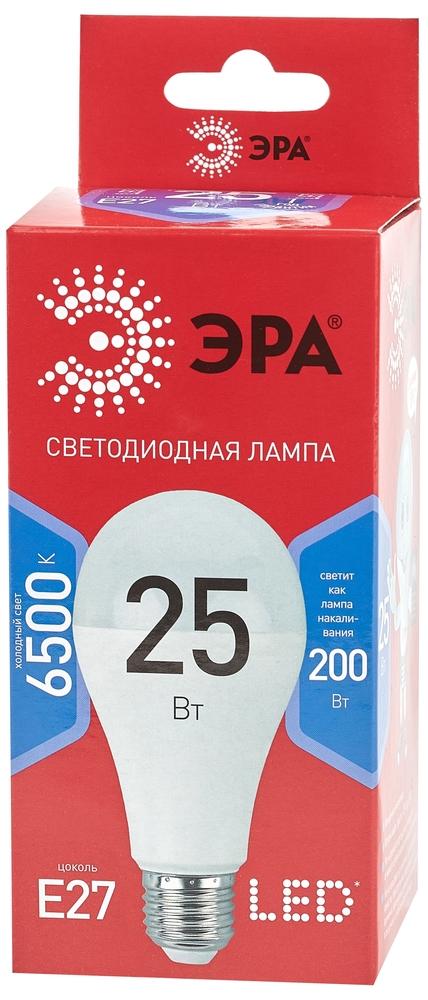 Фото №3 LED лампа A65-25W-865-E27 R ЭРА (диод, груша, 25Вт, холодный, E27) (10/100/1200) (Б0048011)