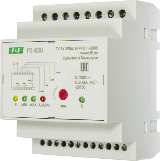 Фото №2 Реле контроля уровня PZ-830 жидкости без датчиков (EA08.001.010)