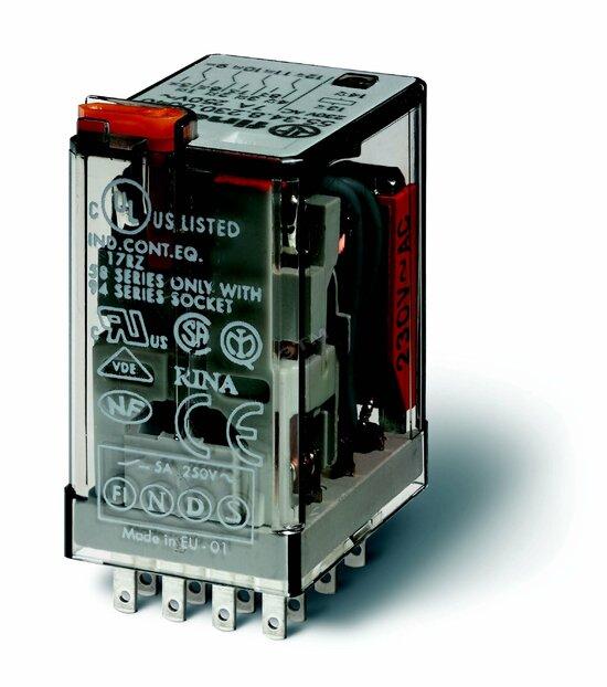 Фото №2 Миниатюрные реле общего назначения, PCB, Контакты AgNi, 4CO 7A, Влагозащита (55.14.9.012.0001)