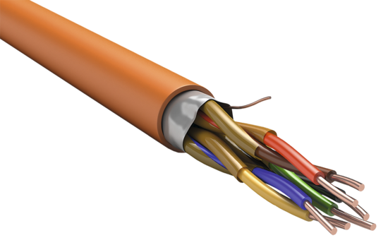 Фото №2 Кабель RS-485 1х2х0,64 нг(А)-FRHF оранжевый (200м) (RC1-RS485-01-F-3407)