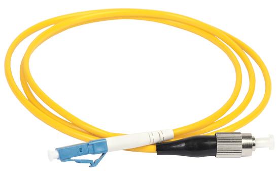 Фото №2 Шнур оптический коммутационный переходной (патч-корд) для одномодового кабеля (SM) 9/125 (OS2) FC/UPC-LC/UPC одинарного исполнения (Simplex) LSZH 2м (FPC09-FCU-LCU-C1L-2M)