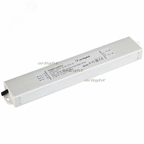 Фото №2 Блок питания ARPV-12060-SLIM-PFC-B (12V, 5.0A, 60W) (ARL, IP67 Металл, 3 года) (023547(1))