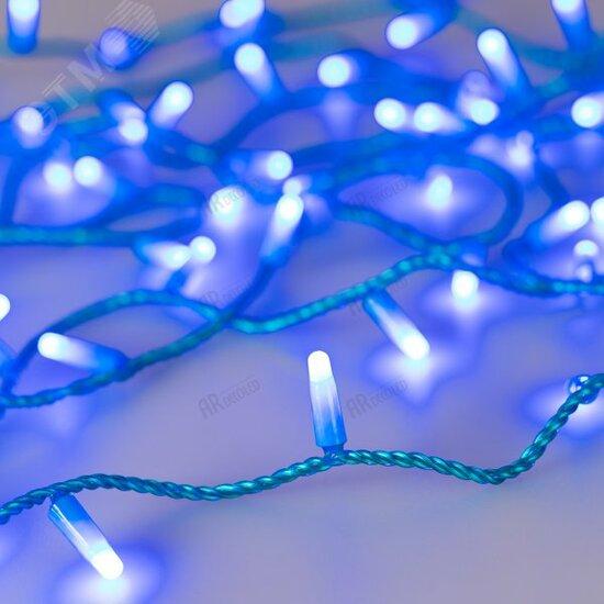 Фото №2 Гирлянда светодиодная декоративная ARD-STRING-CLASSIC-10000-BLUE-100LED-MILK-STD Blue (230V, 7W) (ARDCL, IP65) (031198)