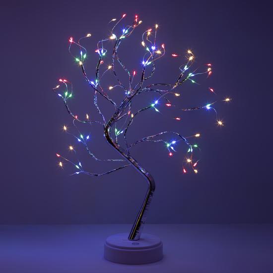 Фото №3 Светодиодная новогодняя фигура Дерево c самоцветами 36 microLED, 3АА, IP20 ЕGNID - 36MC ЭРА (Б0056009)