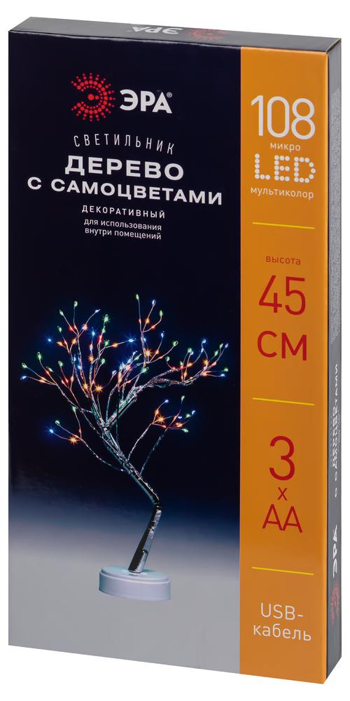 Фото №4 Светодиодная новогодняя фигура Дерево c самоцветами 36 microLED, 3АА, IP20 ЕGNID - 36MC ЭРА (Б0056009)