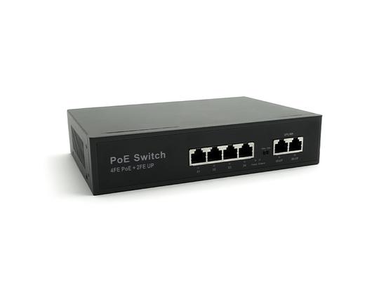 Фото №2 Коммутатор 6-ти портовый 100Mbps PoE RJ-45 2хUplink (S-6/4PA_v.1)