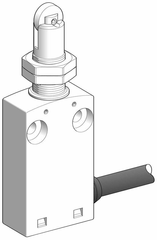 Фото №2 Выключатель концевой 1НО1НЗ с кабелем 1м (XCMN21F2L1)