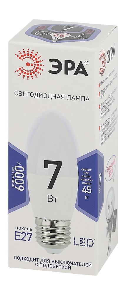 Фото №3 Лампа светодиодная LEDB35-7W-860-E27(диод,свеча,7Вт,хол,E27) (Б0031413)