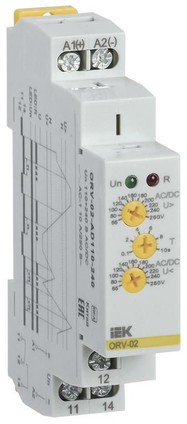 Фото №2 Реле повышения напряжения ORV. 1ф 110-240 В AC/DC (ORV-02-AD110-240)