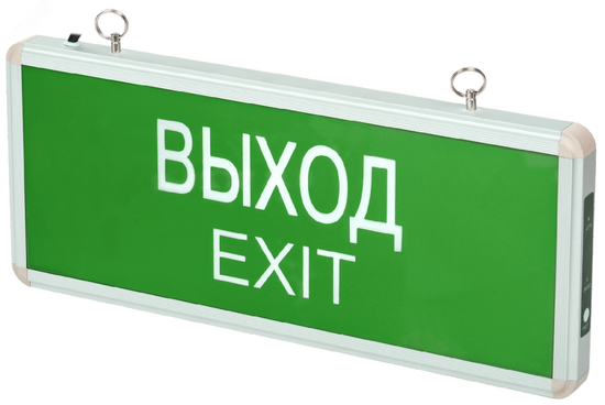 Фото №2 Светильник аварийный светодиодный ВЫХОД EXIT 3вт 1.5ч постоянный LED IP20 PEL 101-1 Jazzway (5032989)