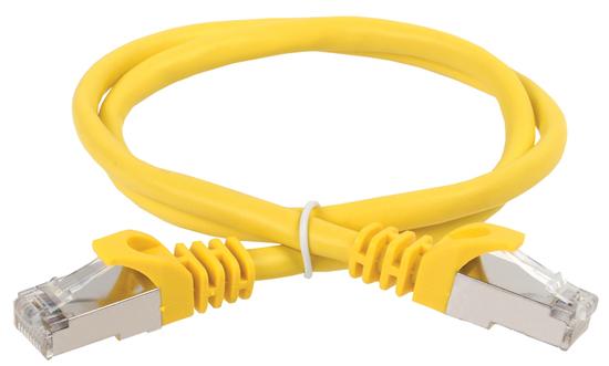 Фото №2 Патч-корд ITK категория 5е FTP 1 метр PVC желтый (PC05-C5EF-1M)