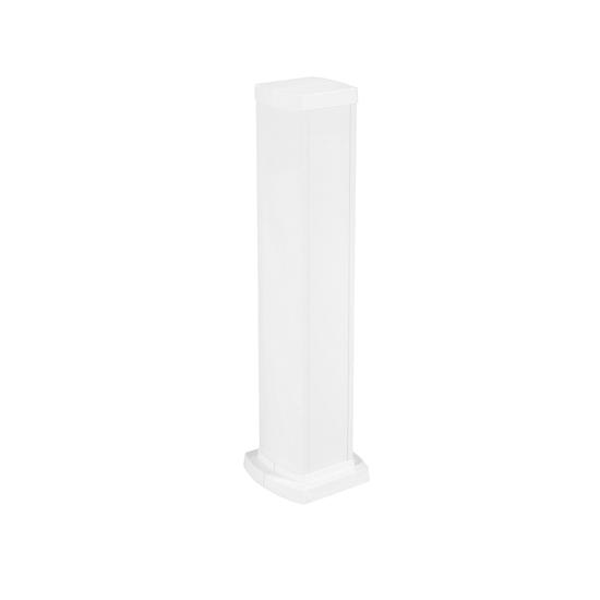 Фото №2 Универсальная мини-колонна алюминиевая с крышкой из алюминия 2 секции, высота 0,68 метра, цвет белый (653123)