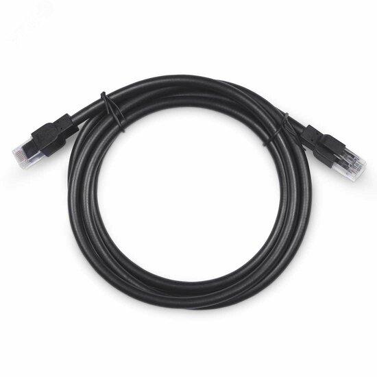 Фото №2 Патч-корд PC-ARM- UTP-RJ45-Cat.6a-3m-PE U/UTP, категория 6a, 2xRJ45/8p8c, неэкранированный, армированный гофрированной стальной лентой, черный, РЕ, внешний, 3м (PC-ARM-UTP-RJ45-Cat.6a-3m-PE)