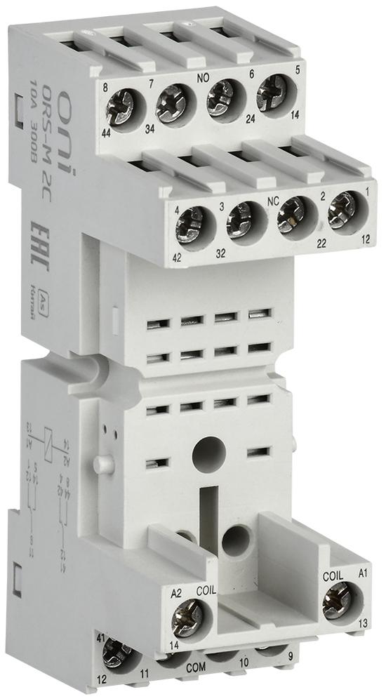 Фото №2 Колодка для реле ORM 2C ONI (ORS-M-1-2-G)