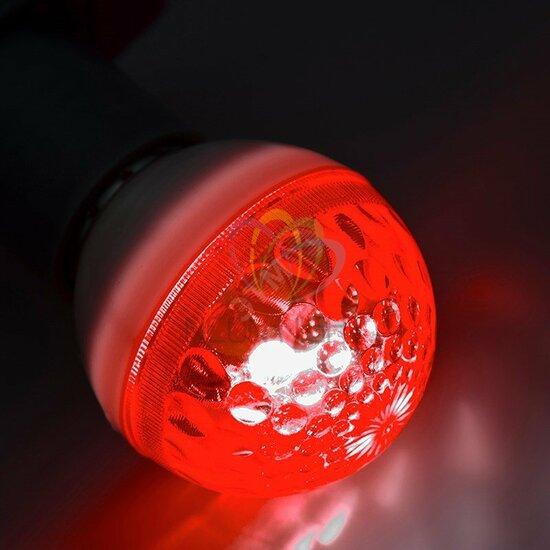 Фото №2 Лампа профессиональная строб E27 D50мм красный (411-122)