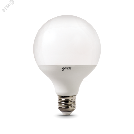 Фото №4 Лампа светодиодная LED 16 Вт 1480 Лм 3000К теплая Е27 G95 Black Gauss (105102116)