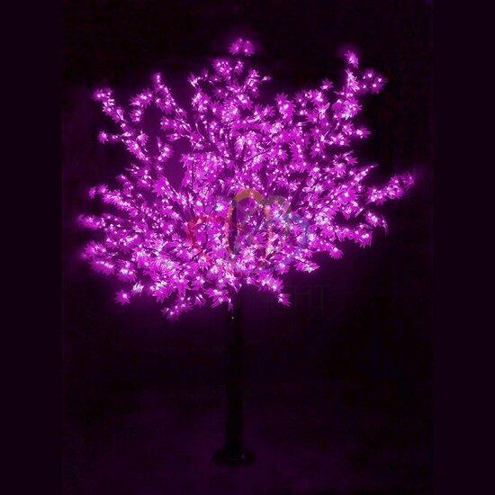 Фото №2 Фигура уличная светодиодная Дерево Сакура H3.6м диаметр кроны 3м фиолетовые светодиоды IP54 понижающий трансформатор в комплекте (531-236)
