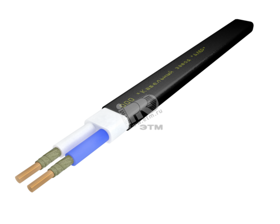 Фото №2 Кабель силовой ВВГ-П нг(А)-FRLSLTx 2х1.5 ок(N)-0.66 черный бухта