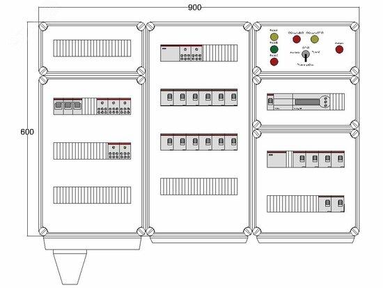 Фото №2 Щит управления электрообогревом DEVIBOX HR 18x2800 D850 (в комплекте с терморегулятором) (DBR022)