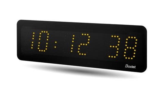 Фото №2 Часы цифровые STYLE II 5S (часы/минуты/секунды), высота цифр 5 см, желтый цвет, NTP - Wi-Fi, 220В (946283)