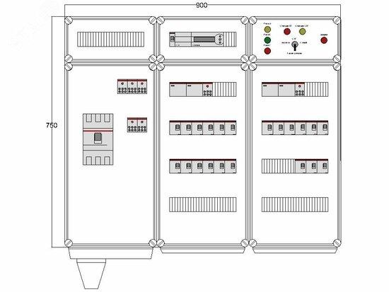 Фото №2 Щит управления электрообогревом DEVIBOX HR 21x4400 D850 (в комплекте с терморегулятором) (DBR035)