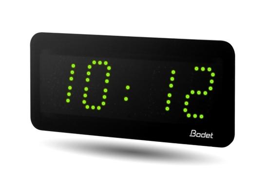 Фото №2 Часы цифровые STYLE II 5 (часы/минуты), высота цифр 5 см, зеленый цвет, NTP-Wi-Fi, 220В (946182)
