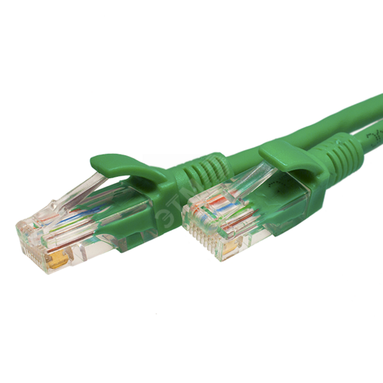 Фото №2 Патч-корд U/UTP Cat.5e 4x2х26AWG (7x0.16mm) Cu PVC зеленый 3м (10-0119)