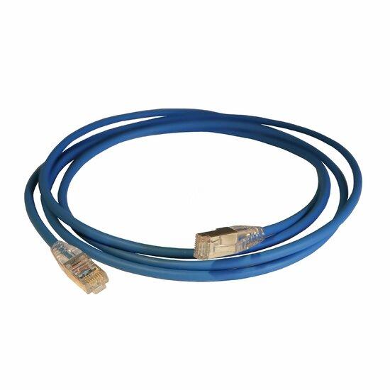 Фото №2 Патч-корд HD RJ 45 категория 6 F/UTP LSZH экранированный 2 м голубой (051542)