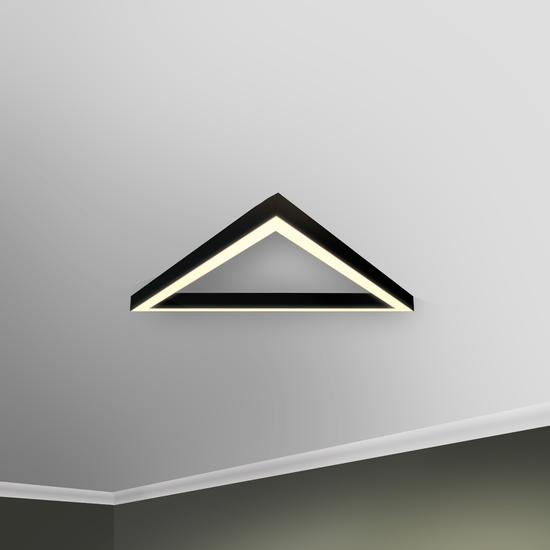 Фото №2 Светильник светодиодный RVE-LBX-HOLE-TRIO-1200-N (Треугольник с отв. 1200х1039х100мм S80мм 80Вт Накладной 4000К Белый) (RVE00001576)