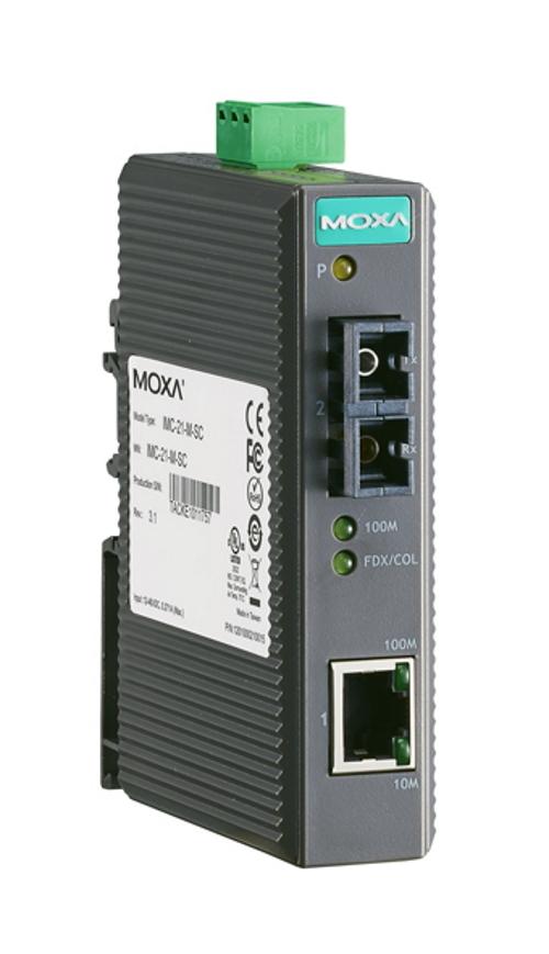 Фото №2 Медиаконвертер Ethernet 10/100BaseTX в 100BaseFX  (многомодовое оптоволокно) в пластиковом корпусе (IMC-21-M-SC)
