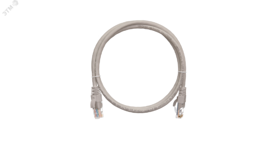 Фото №2 Патч-корд U/UTP 4 пары категория 5e 2хRJ45/8P8C T568B 24AWG PVC нг(А) красный 1м (NMC-PC4UD55B-010-RD)