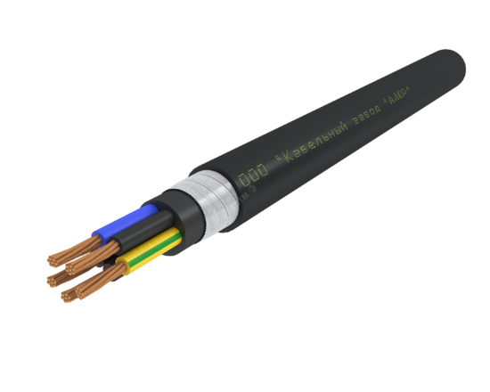 Фото №2 Кабель силовой ВБШвнг(А)-LS 5х35.0 мк(N.PE)-0.66 Ч. бар (ВНИИКП)