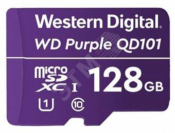 Фото №2 Карта памяти 128GB MicroSDXC Purple, Class 10, UHS-I U1 (WDD128G1P0C)