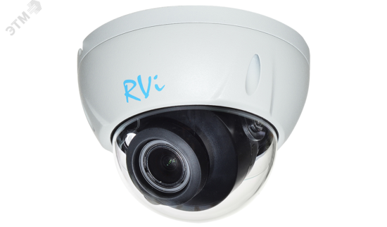 Фото №2 Видеокамера IP 8Мп купольная c ИК-подсветкой до 40м IP67 (2.7-13.5мм) (RVi-1NCD8349 (2.7-13.5) white)