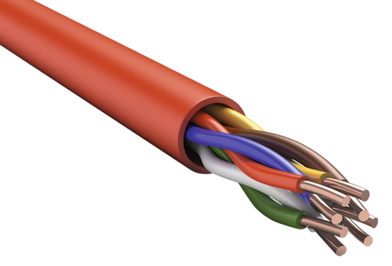 Фото №2 Кабель КПСнг(А)-FRLSLTх 2х2х0,50 красный 200м ITK (FR1-02-U-5504)