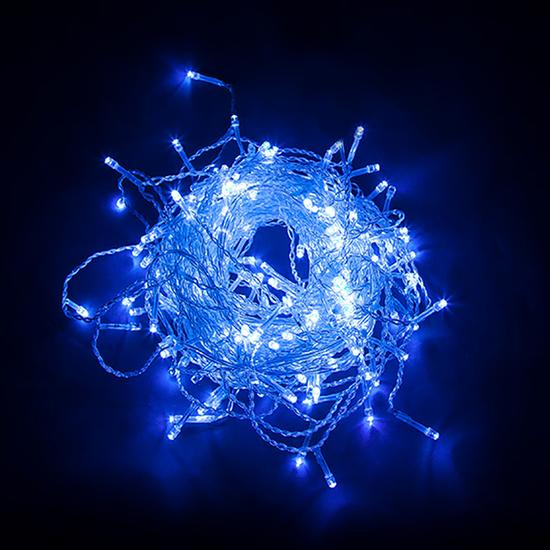 Фото №4 Гирлянда бахрома LED синий 4.5м IP44 (CL22)