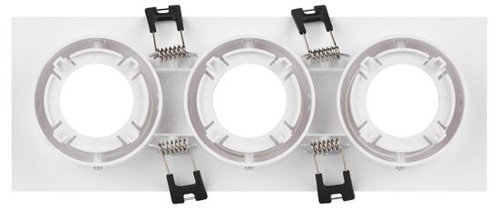 Фото №8 Встраиваемый светильник декоративный KL90-3 WH MR16/GU5.3 белый, пластиковый (MR16/GU5.3 в комплект не входит) ЭРА (Б0054372)