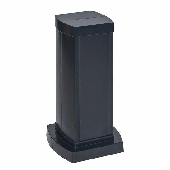 Фото №2 Универсальная мини-колонна алюминиевая с крышкой из алюминия 2 секции, высота 0,3 метра, цвет черный (653122)