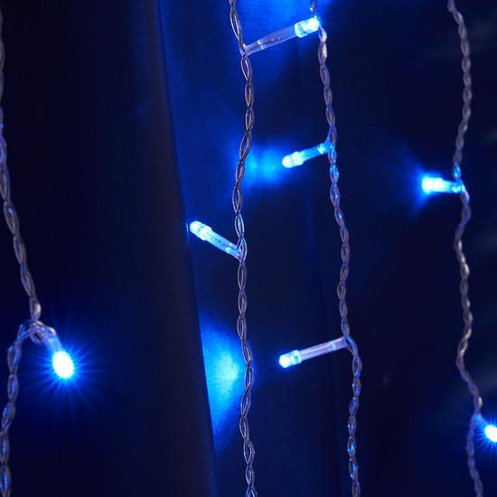 Фото №3 Гирлянда занавес LED синий 3х2м IP44 (CL21)