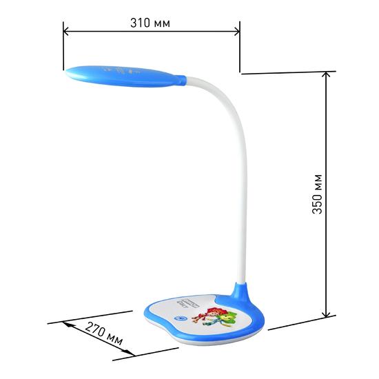 Фото №6 NLED-433-6W-BU Светильники настольные ЭРА NLED-433-6W-BU синий ФИКСИКИ наст.светильник (Б0028462)