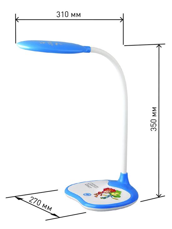 Фото №7 NLED-433-6W-BU Светильники настольные ЭРА NLED-433-6W-BU синий ФИКСИКИ наст.светильник (Б0028462)